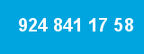 924 841 17 58 924 841 17 58